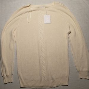 Lauren Conrad (LC) Large Cream NWT Tunic Sweater With Extra String